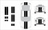 Dual 10" Racing Stripes Self Healing Vinyl fits Hyundai Tiburon 2001 to 2008