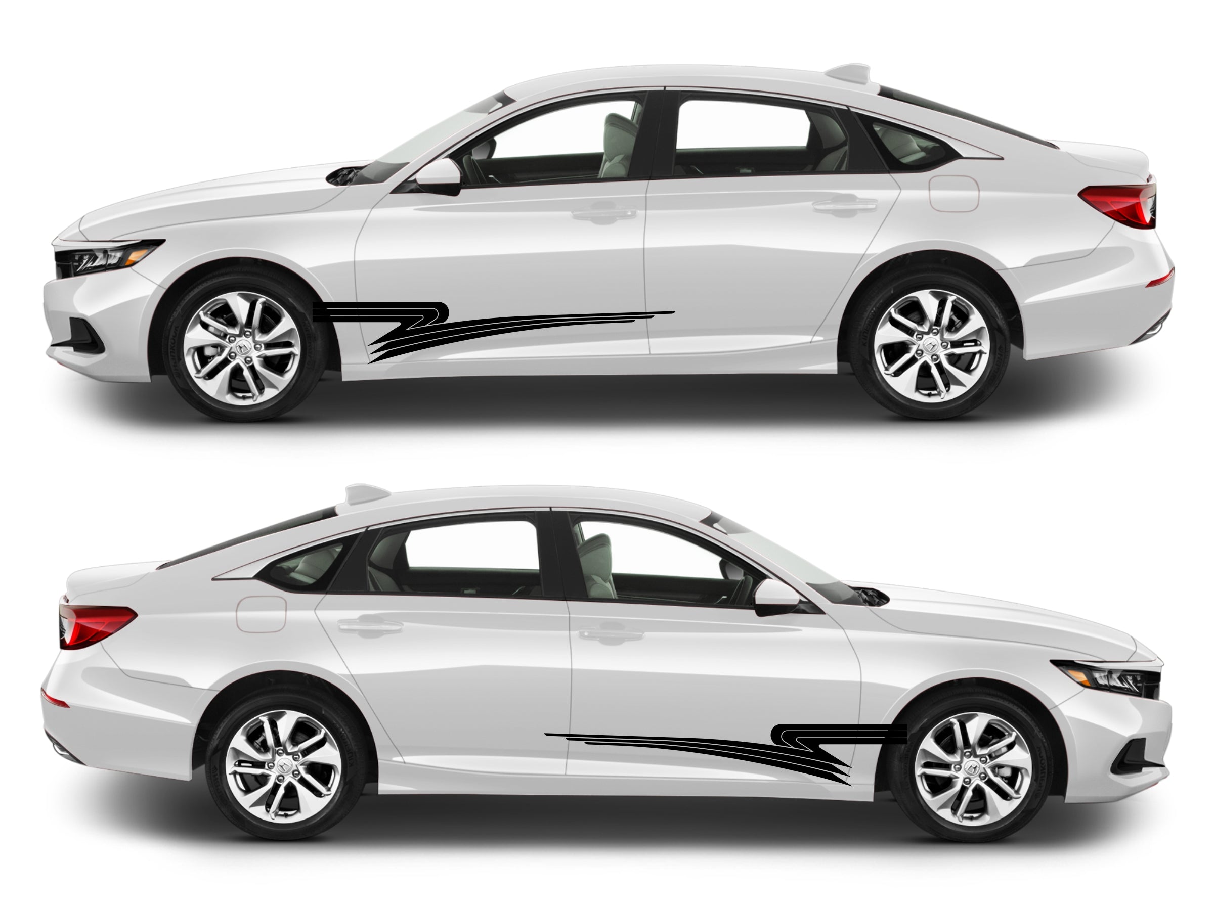 Rocker Panel Livery Self Healing Vinyl Side Graphics #009 fits All 4 Door Cars