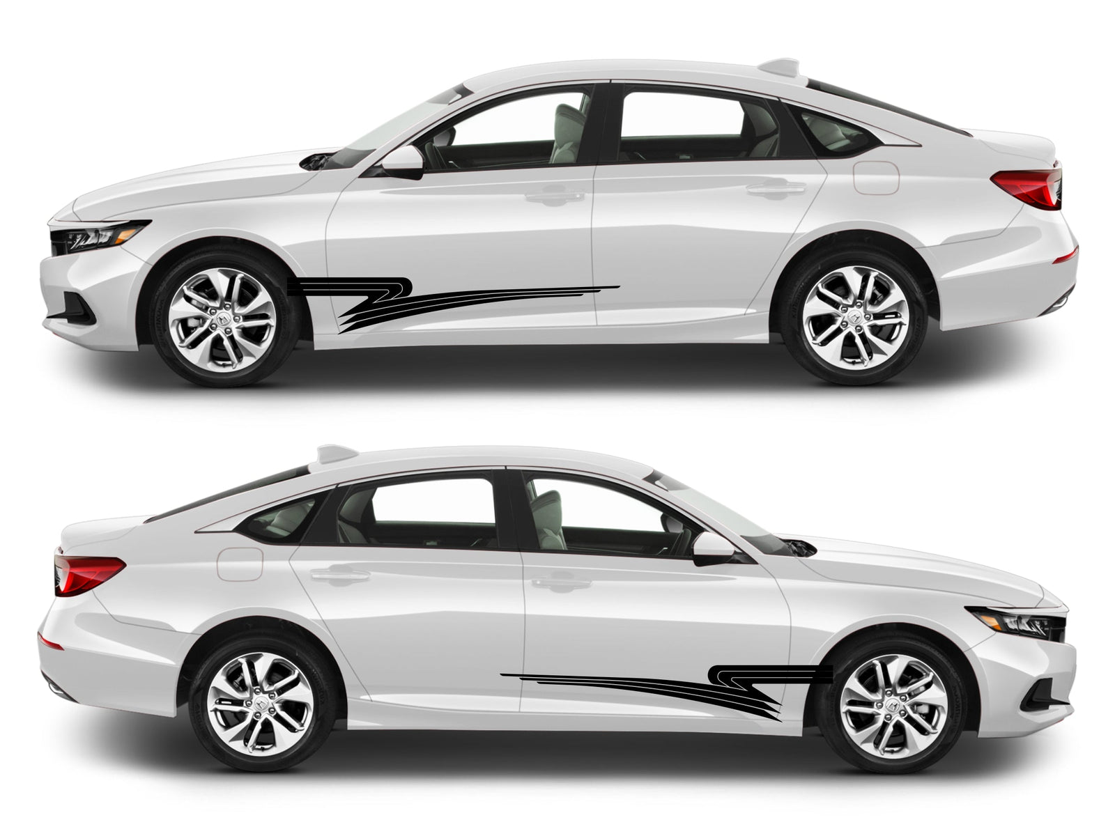 Rocker Panel Livery Self Healing Vinyl Side Graphics #009 fits All 4 Door Cars