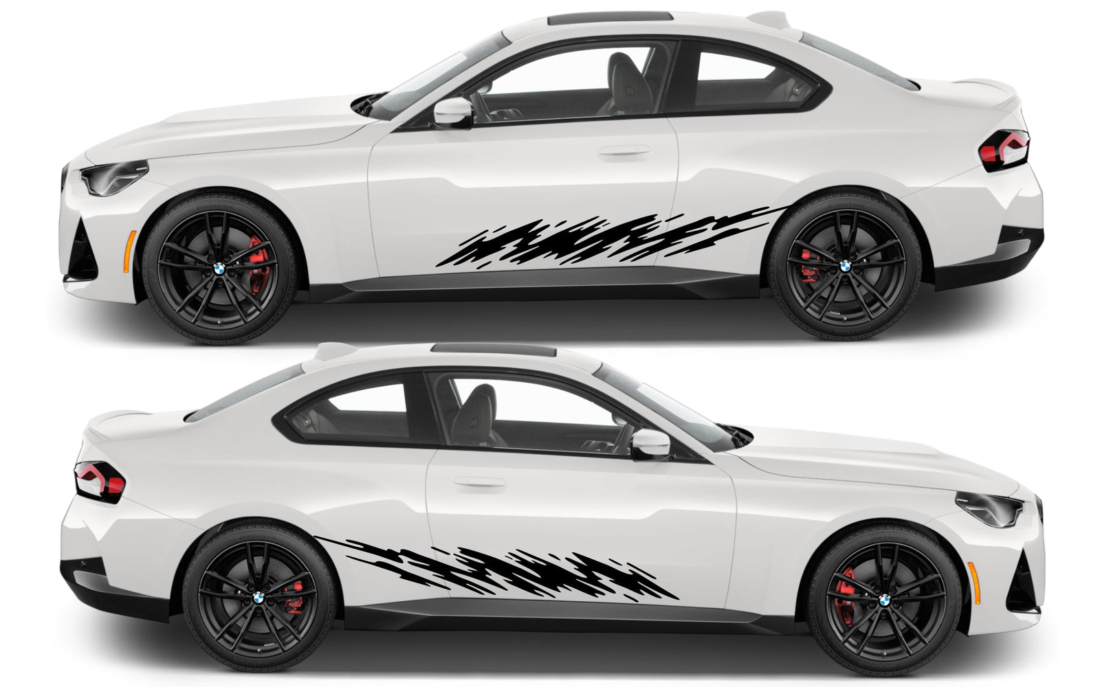 Rocker Panel Livery Self Healing Vinyl Side Graphics #011 fits All 2 Door Cars