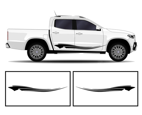 Rocker Panel Livery Self Healing Vinyl Graphics #001 fits All Trucks 4 x4 Suvs