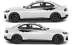 Rocker Panel Livery Self Healing Vinyl Side Graphics #012 fits All 2 Door Cars