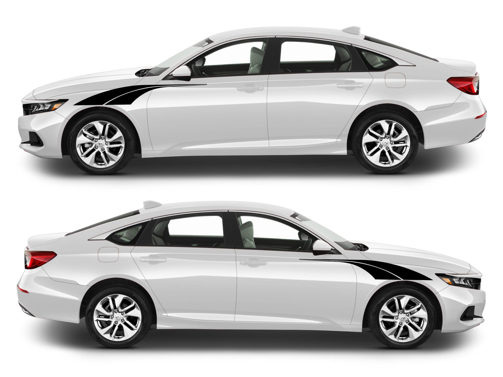 Rocker Panel Livery Self Healing Vinyl Side Graphics #003 fits All 4 Door Cars