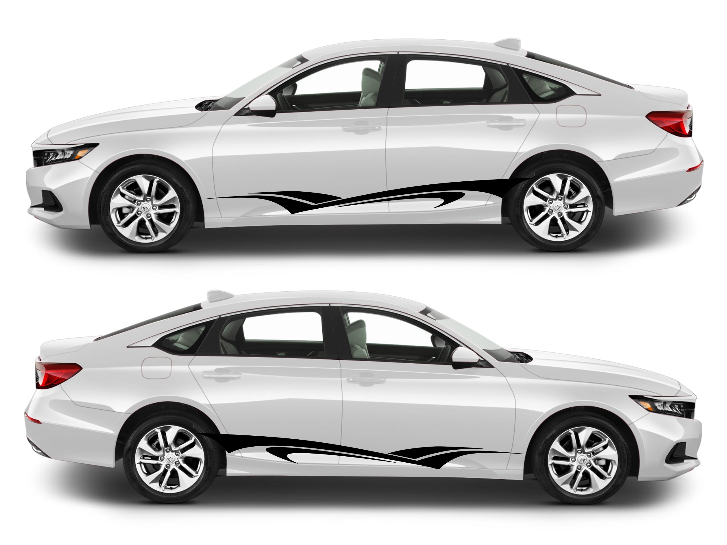 Rocker Panel Livery Self Healing Vinyl Side Graphics #011 fits All 4 Door Cars