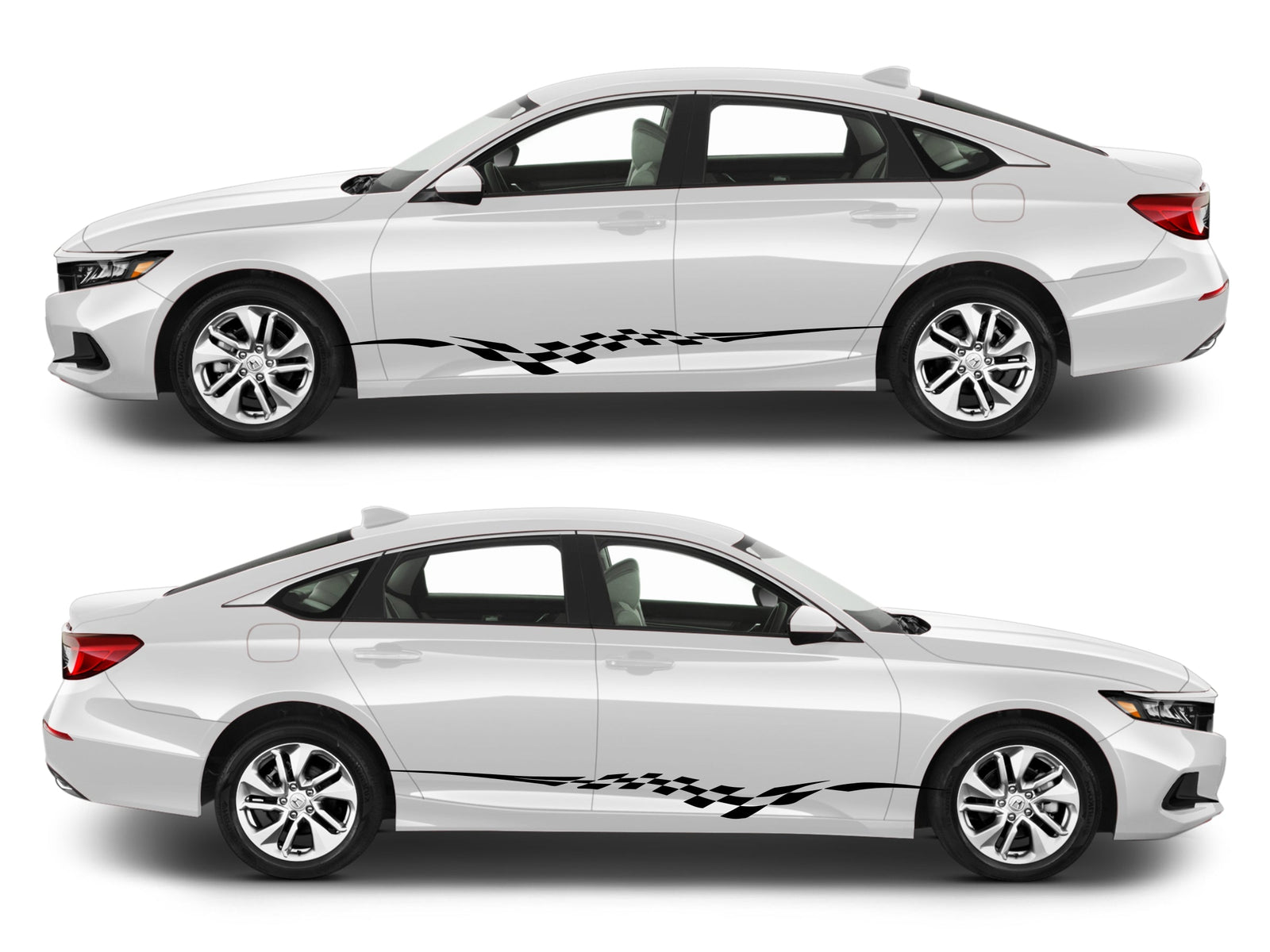 Rocker Panel Livery Self Healing Vinyl Side Graphics #012 fits All 4 Door Cars