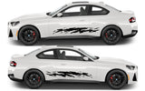 Rocker Panel Livery Self Healing Vinyl Side Graphics #001 fits All 2 Door Cars
