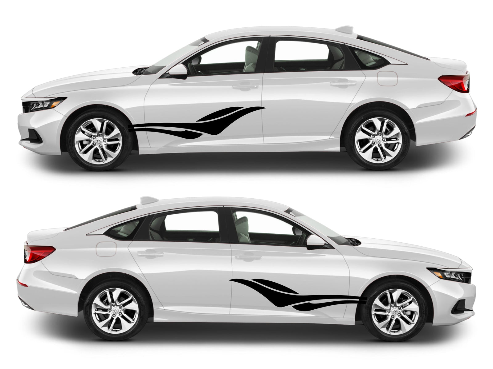 Rocker Panel Livery Self Healing Vinyl Side Graphics #006 fits All 4 Door Cars