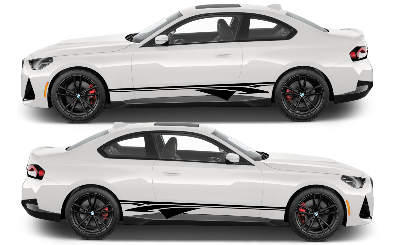 Rocker Panel Livery Self Healing Vinyl Side Graphics #004 fits All 2 Door Cars