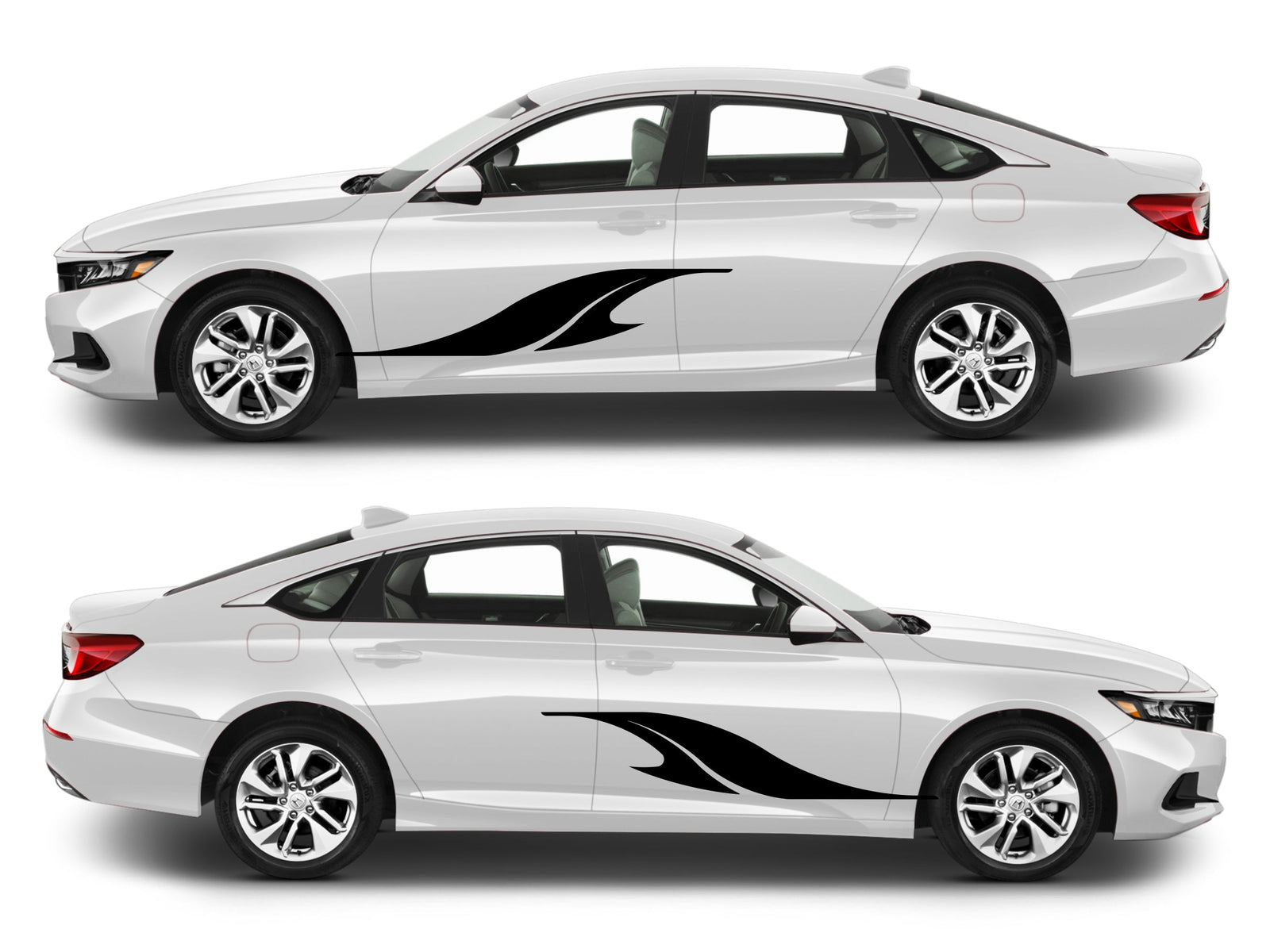 Rocker Panel Livery Self Healing Vinyl Side Graphics #010 fits All 4 Door Cars