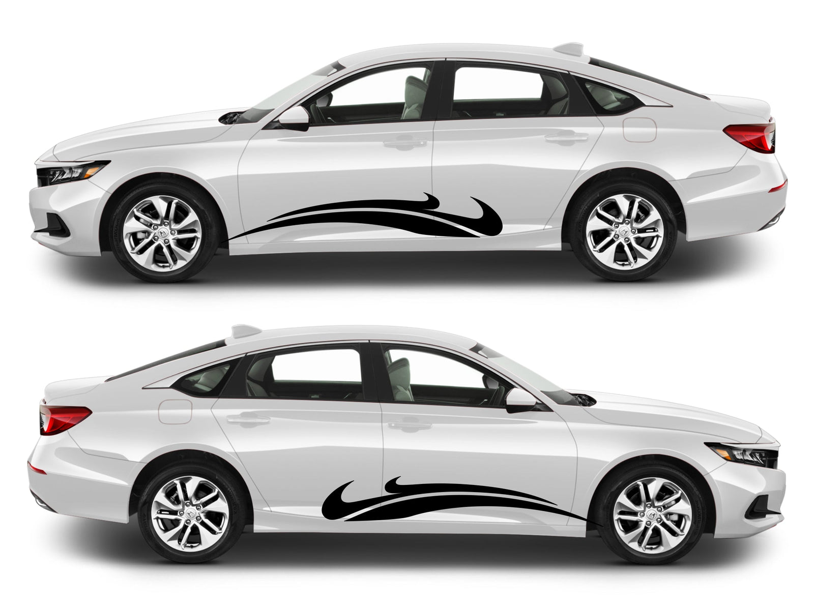 Rocker Panel Livery Self Healing Vinyl Side Graphics #014 fits All 4 Door Cars