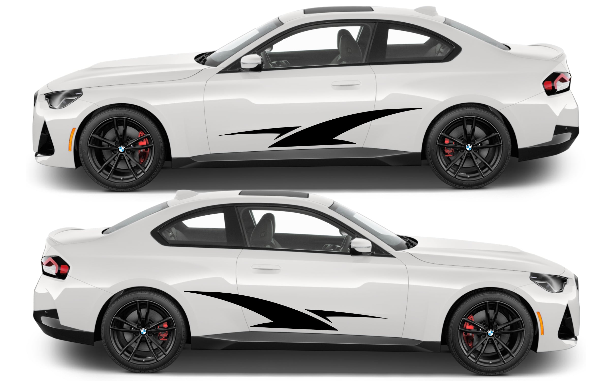 Car Rocker Panel Decals Rocker Panel Livery Self Healing Vinyl Side Graphics #015 fits All 2 D ...