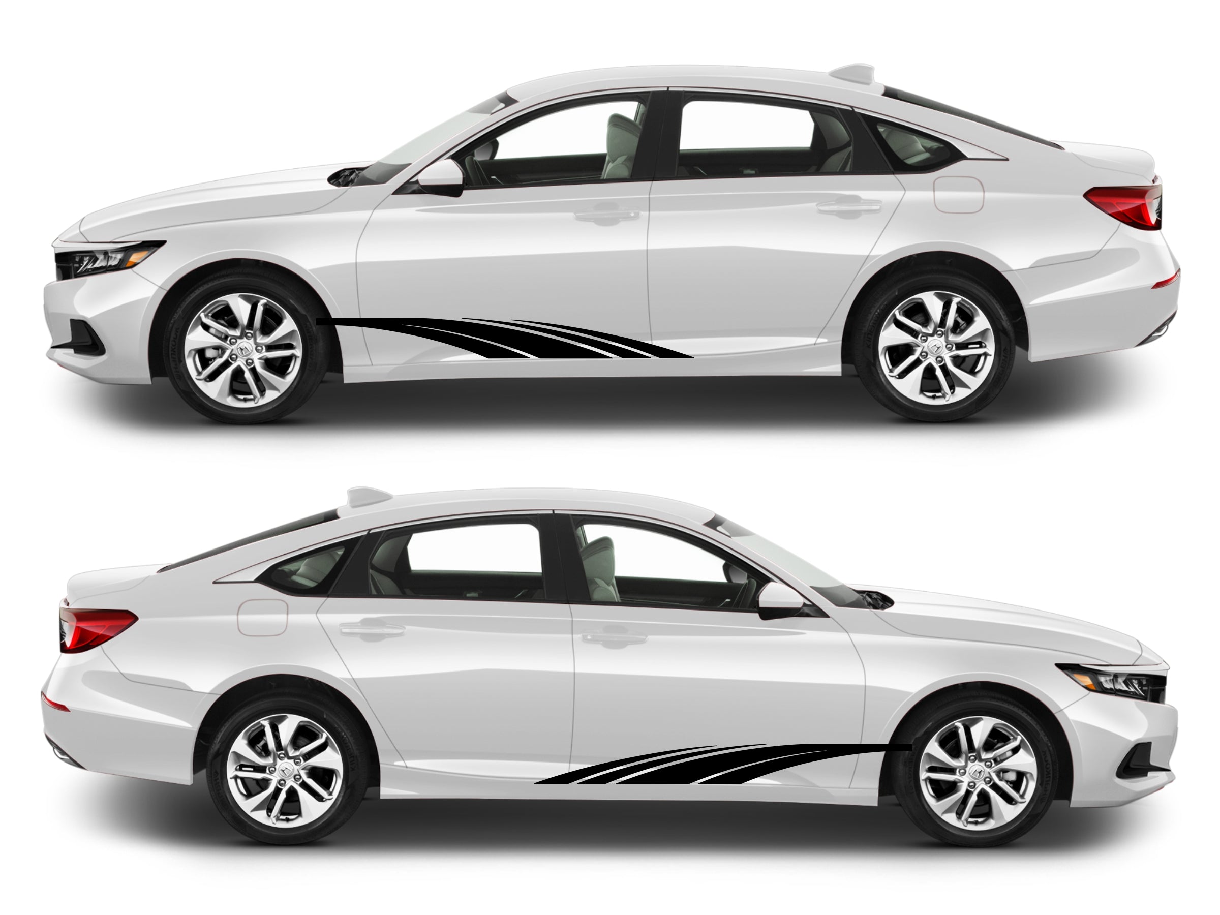 Rocker Panel Livery Self Healing Vinyl Side Graphics #004 fits All 4 Door Cars