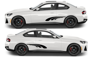 Rocker Panel Livery Self Healing Vinyl Side Graphics #009 fits All 2 Door Cars