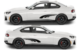Rocker Panel Livery Self Healing Vinyl Side Graphics #009 fits All 2 Door Cars