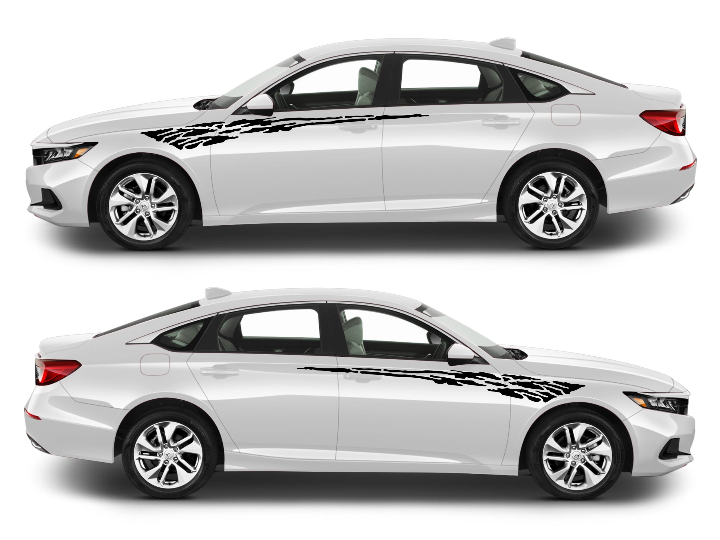 Rocker Panel Livery Self Healing Vinyl Side Graphics #015 fits All 4 Door Cars