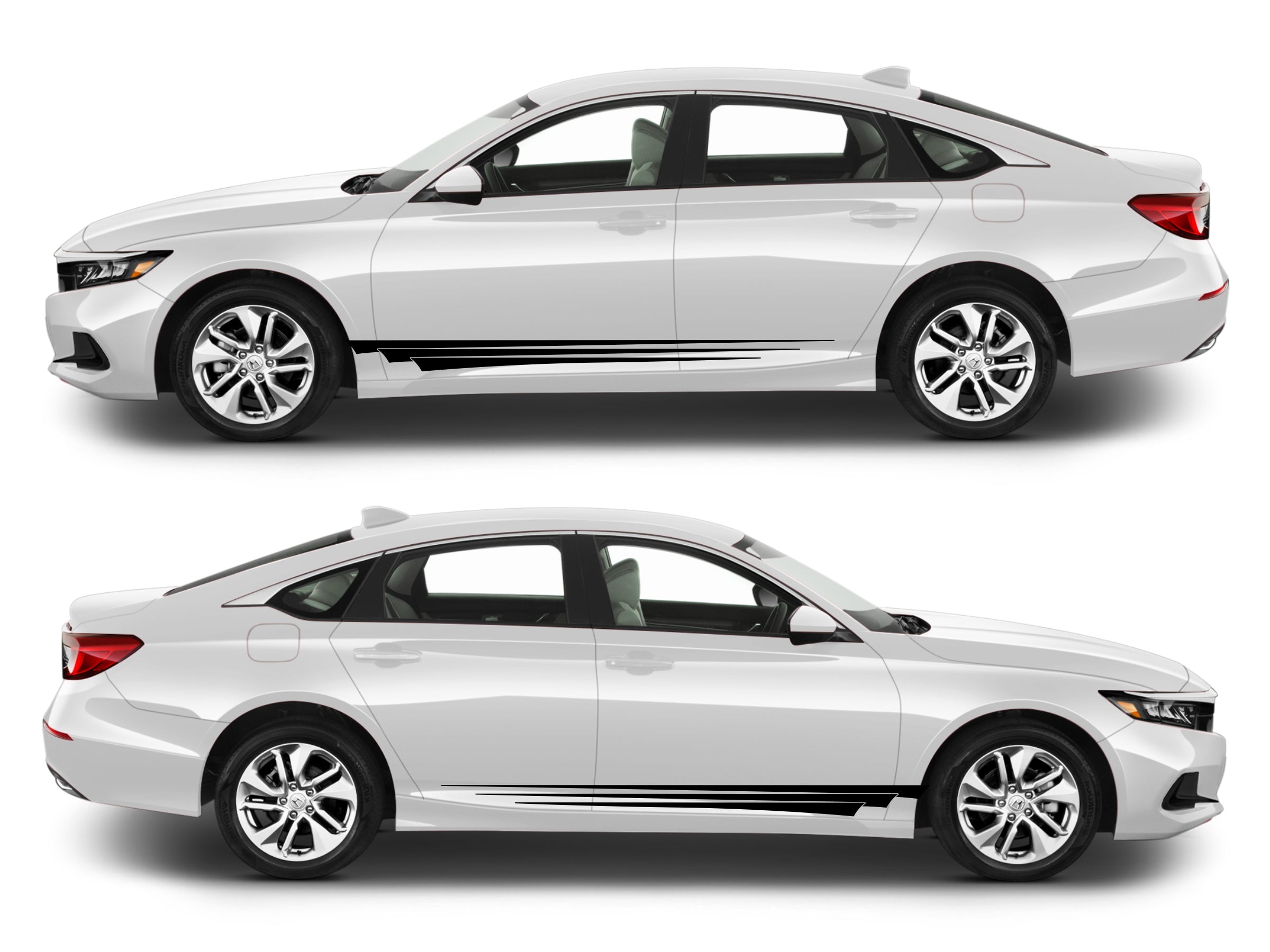 Rocker Panel Livery Self Healing Vinyl Side Graphics #002 fits All 4 Door Cars