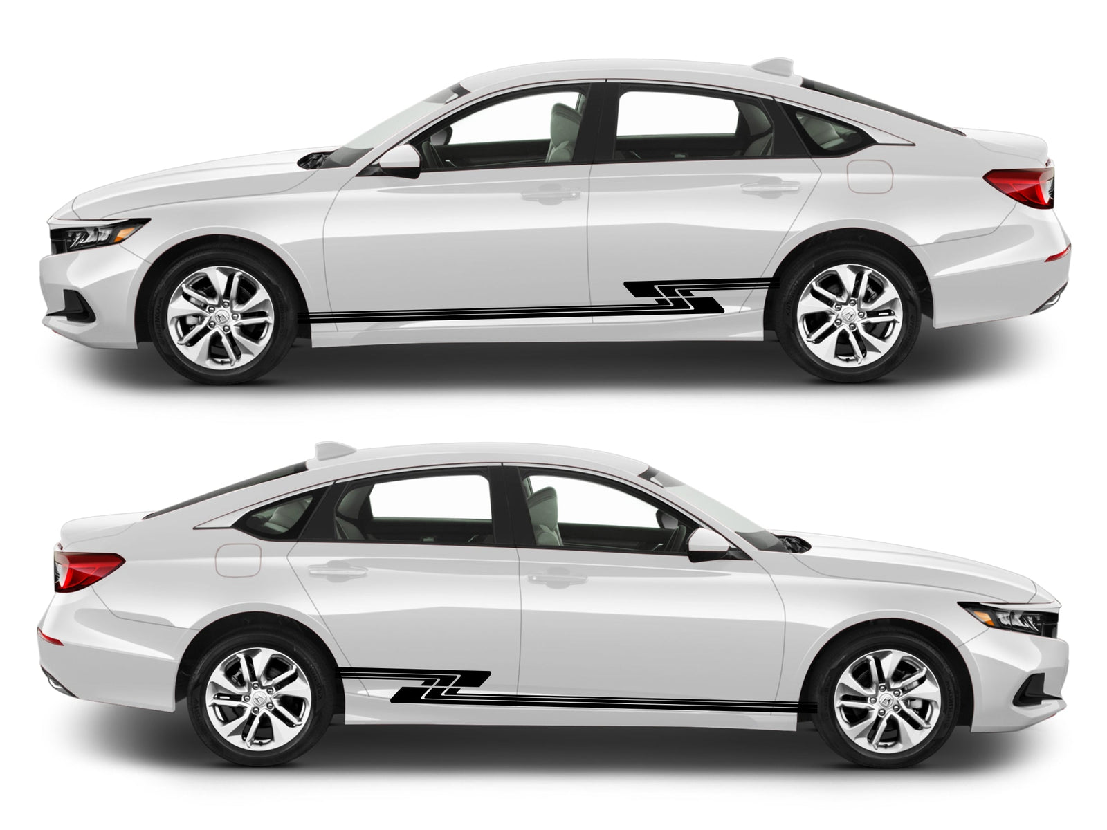 Rocker Panel Livery Self Healing Vinyl Side Graphics #005 fits All 4 Door Cars