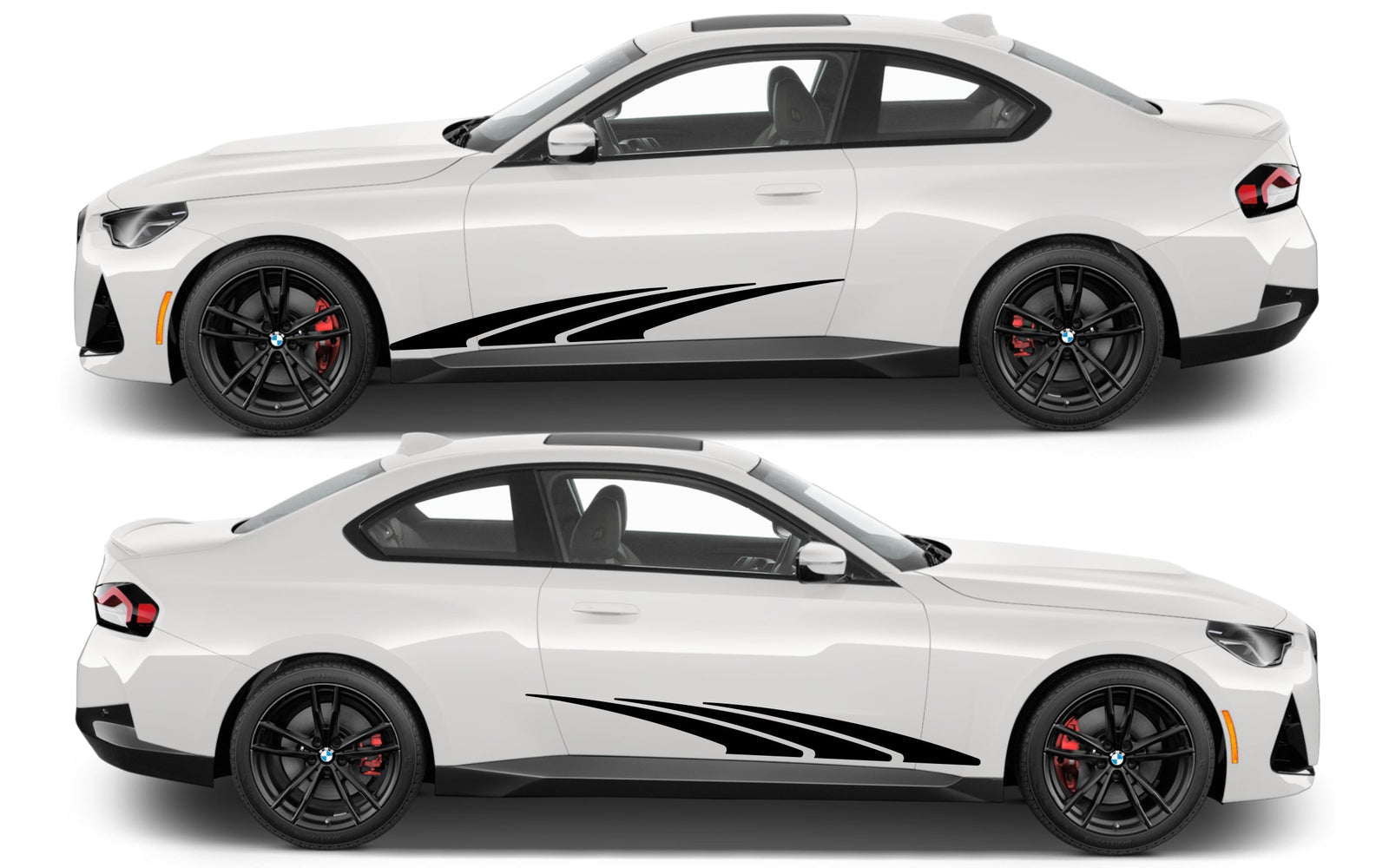 Rocker Panel Livery Self Healing Vinyl Side Graphics #002 fits All 2 Door Cars