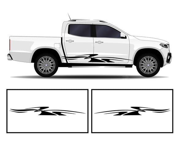 Rocker Panel Livery Self Healing Vinyl Graphics #003 fits All Trucks 4 x4 Suvs