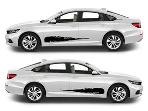 Rocker Panel Livery Self Healing Vinyl Side Graphics #007 fits All 4 Door Cars