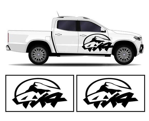 Rocker Panel Livery Self Healing Vinyl Side Graphics #014 fits  Fits All 4 Door Cars