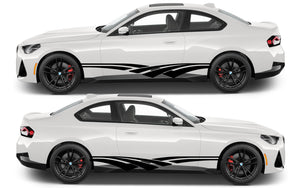 Rocker Panel Livery Self Healing Vinyl Side Graphics #003 fits All 2 Door Cars