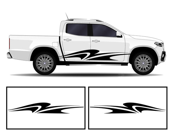 Rocker Panel Livery Self Healing Vinyl Graphics #008 fits All Trucks 4 x4 Suvs