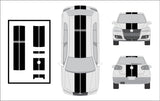 Dual 10" Racing Stripe Self Healing Vinyl fits Volkswagen GTI MK5 2004 to 2008