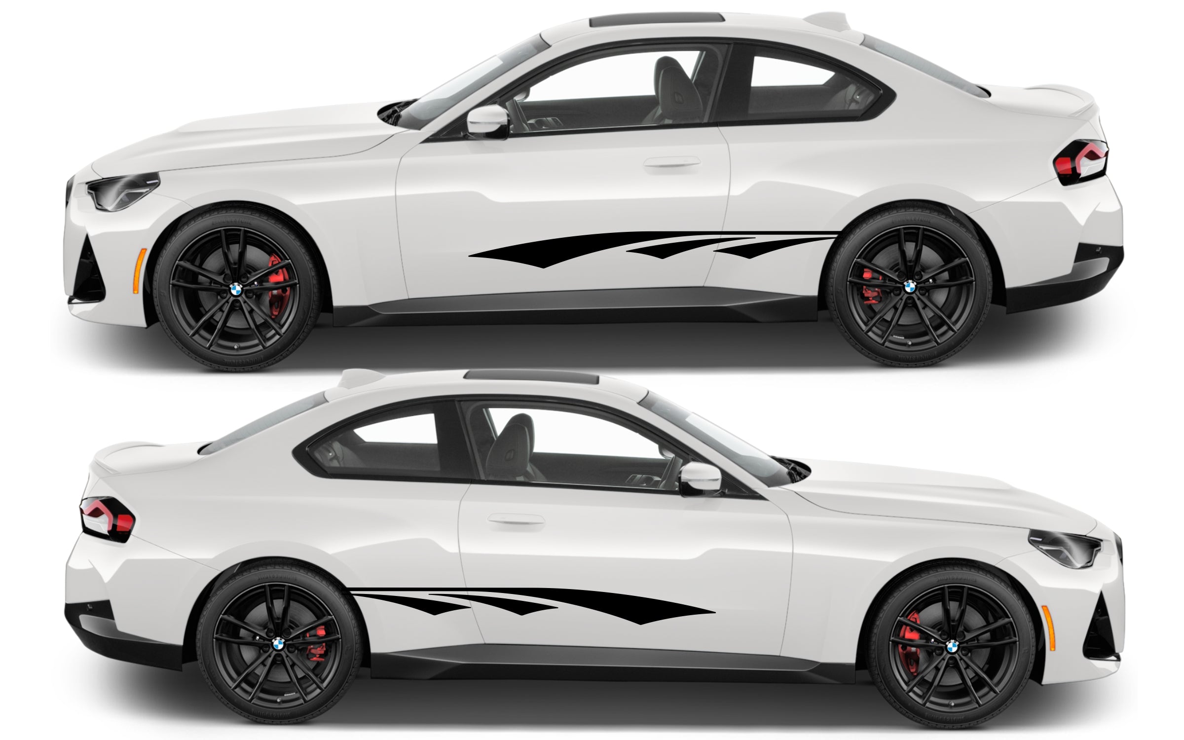 Rocker Panel Livery Self Healing Vinyl Side Graphics #014 fits All 2 Door Cars