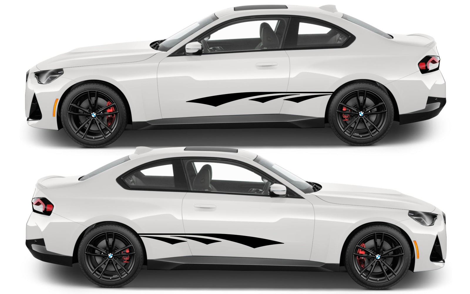 Rocker Panel Livery Self Healing Vinyl Side Graphics #014 fits All 2 Door Cars