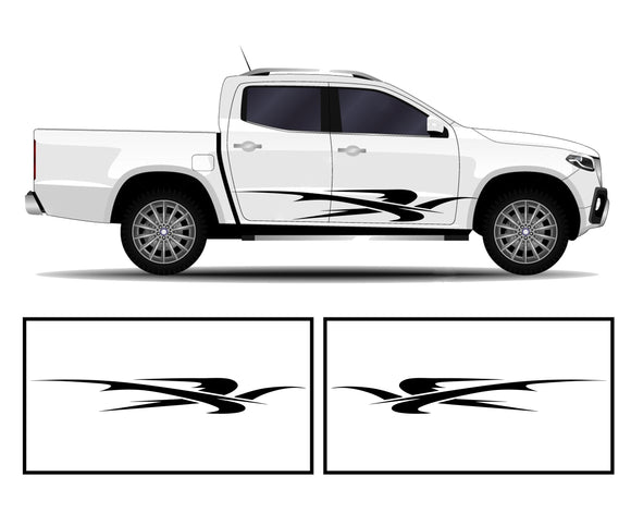 Rocker Panel Livery Self Healing Vinyl Graphics #005 fits All Trucks 4 x4 Suvs