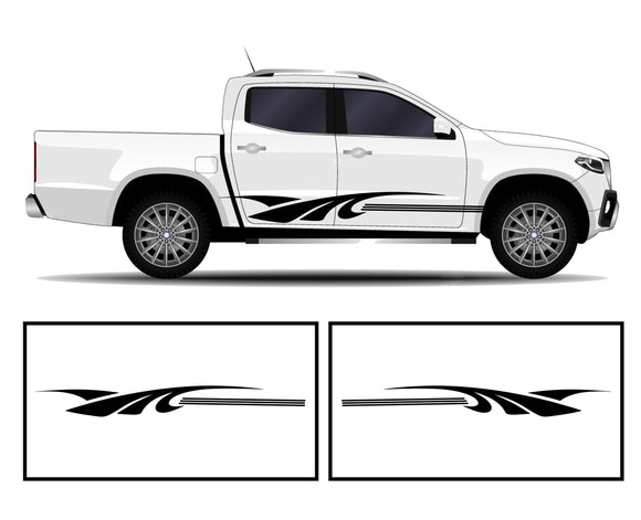 Rocker Panel Livery Self Healing Vinyl Graphics #010 fits All Trucks 4 x4 Suvs