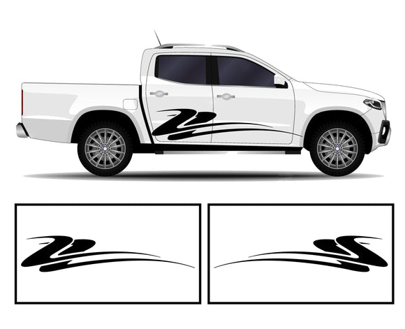 Rocker Panel Livery Self Healing Vinyl Graphics #007 fits All Trucks 4 x4 Suvs