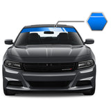 Sunvisor Windshield Blocker Vinyl Decal - Perfect for All Vehicles - Self-Healing Fusion Decals