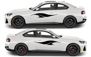 Rocker Panel Livery Self Healing Vinyl Side Graphics #007 fits All 2 Door Cars