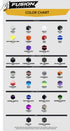 Fusion Decals 2026 vehicle wrap color chart with 30+ air-release vinyl colors