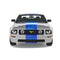 Ford Mustang 19-inch racing stripe in electric blue, stripe material detail