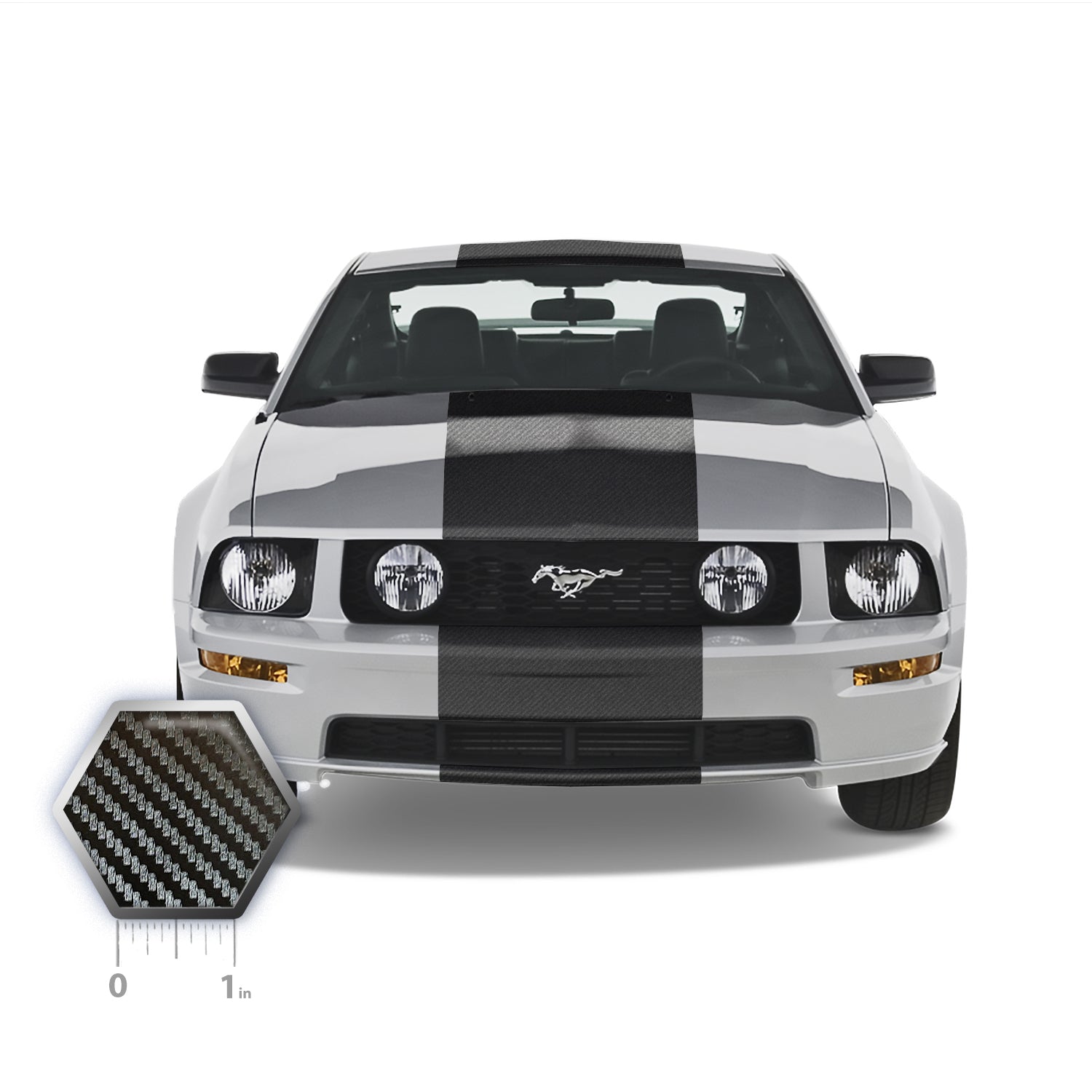 24" Wide Racing Stripe Self Healing Vinyl fits Ford Mustang 2010-2014