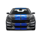 Dual 10" Racing Stripes with Pins Self Healing Vinyl fits Dodge Charger 2011 to 2022