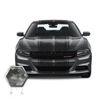 Dual 10" Racing Stripes with Pins Self Healing Vinyl fits Dodge Charger 2011 to 2022