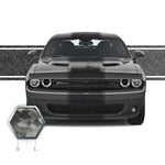 18" Racing Stripes w/pins Self Healing Vinyl fits Dodge Challenger 2008 to 2022