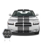 Dual 12" Racing Stripes Self Healing Vinyl fits Dodge Charger 2006 to 2010