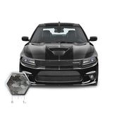 Dual 12" Racing Stripes Self Healing Vinyl fits Dodge Charger SRT 2012 to 2023