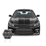 Dual 12" Racing Stripe Self Healing Vinyl fits Dodge Charger 2011 to 2022