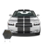 Dual 12" Racing Stripes with Pins Self Healing Vinyl fits Dodge Charger 2006-2010