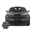 Dual 11" with pinstripes & .5" gap Racing Stripes Air Release Vinyl fits Dodge Challenger 2008 2022 Fusion Decals
