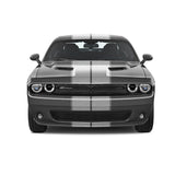 Dual 11" w/pins Racing Stripes Self Healing Vinyl fits Dodge Challenger 08 - 23