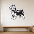 Australian Terrier silhouette wall decal shown in a pet-friendly entryway