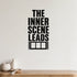 Alternate room view of the The Inner Scene Leads removable vinyl wall decal.