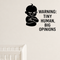 Nap Time Is My Happy Hour - Funny Baby Room Wall Decal Vinyl Sticker Removable shown as a removable vinyl wall decal in a category-appropriate room
